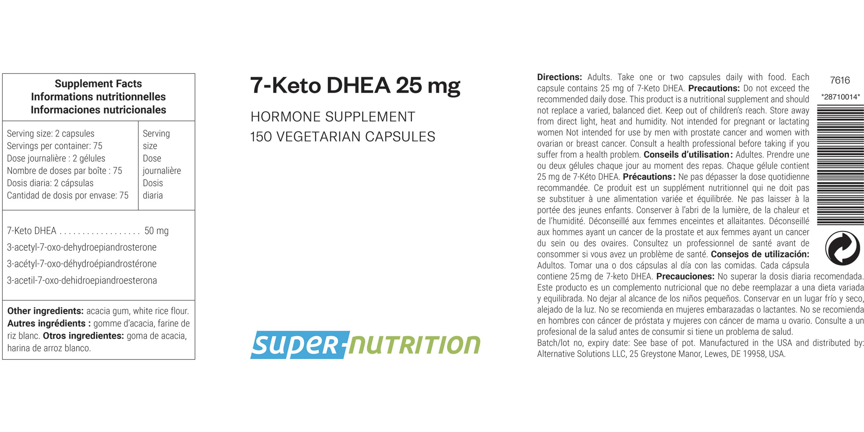 7-Keto™ 25 mg 150