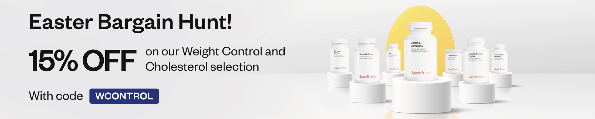 -15% off on our Weight Control and Glycaemia selection up to 25 April with code WCONTROL