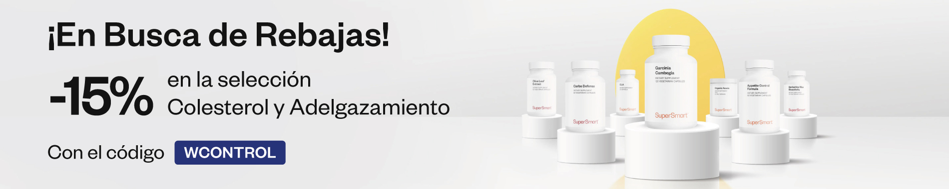 -15% en la selección Glucemia y Adelgazamiento hasta el 25 de abril de 2025 con el codigo WCONTROL